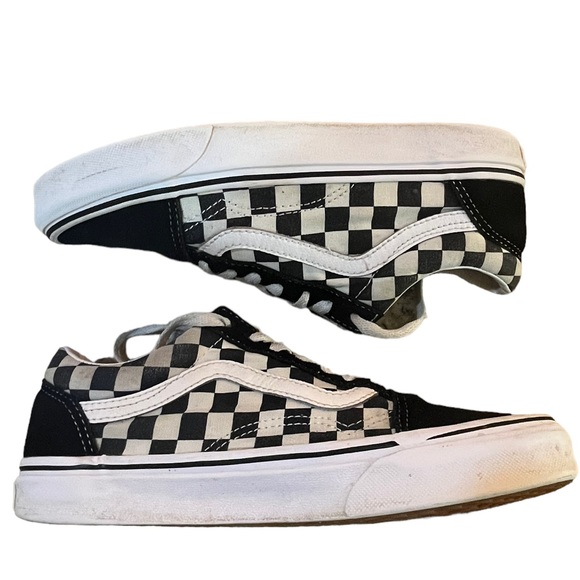 Vans Old Skool Checkerboard Size 7 GUC - Picture 1 of 7
